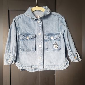 Zara baby denim Minnie mouse jacket